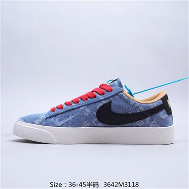 L evi's x Nike  By You Blazer Low Vintage QS'Exclusive Denim'經典開拓者