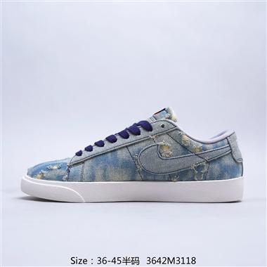 L evi's x Nike  By You Blazer Low Vintage QS'Exclusive Denim'經典開拓者