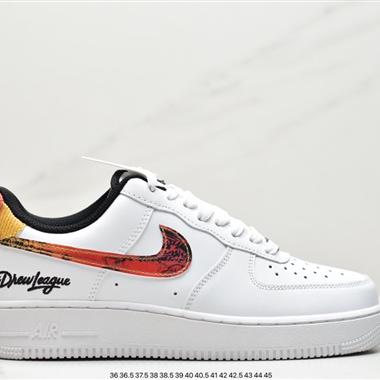 Nike  Air Force 1 Low 空軍一號斑馬紋反光低幫休閑板鞋 