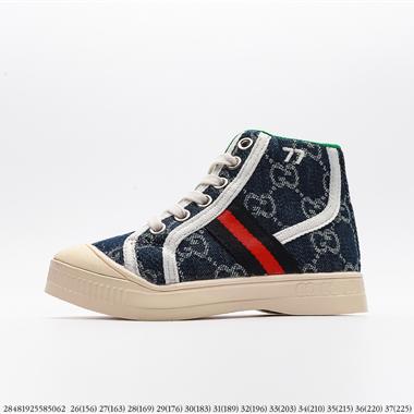GUCCI Ace Embroidered Low-Top拼色刺繡系列 童鞋