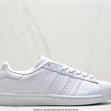 Adidas三葉草 Originals Superstar"White/Black/Gold"貝殼頭經典百搭休閑運動板鞋