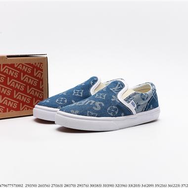 Vans Og Classic Slip-On 帆布硫化懶人一腳蹬低幫滑板鞋 童鞋