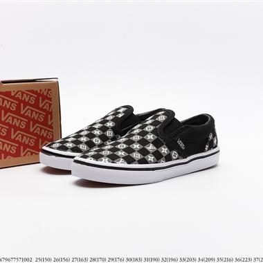 Vans Og Classic Slip-On 帆布硫化懶人一腳蹬低幫滑板鞋 童鞋