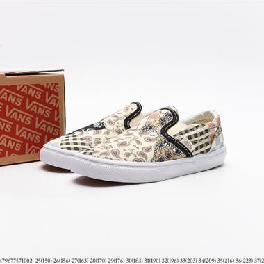 Vans Og Classic Slip-On 帆布硫化懶人一腳蹬低幫滑板鞋 童鞋