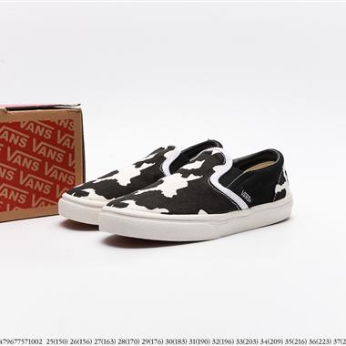 Vans Og Classic Slip-On 帆布硫化懶人一腳蹬低幫滑板鞋 童鞋