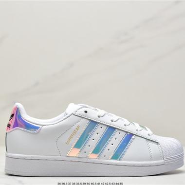 Adidas三葉草 Originals Superstar"White/Black/Gold"貝殼頭經典百搭休閑運動板鞋