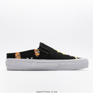 Vans Og Classic Slip-On 帆布硫化懶人一腳蹬低幫滑板鞋