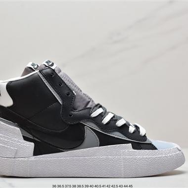 NIKE BLAZER MID/SACAI雜交雙鈎開拓者運動鞋