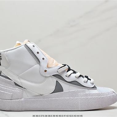 NIKE BLAZER MID/SACAI雜交雙鈎開拓者運動鞋