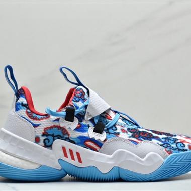 Adidas Trae Young 1"Cotton Candy"特雷·楊1代系列低幫緩震防滑透氣運動文化籃球鞋