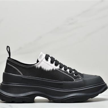 Alexander McQueen sole sneakers低幫時裝厚底顯高百搭休閑鞋