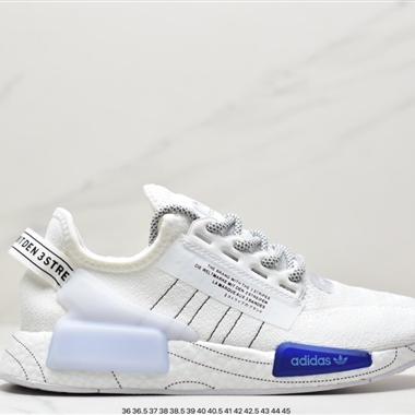 Adidas  NMD_R1 V2 Boost 爆米花超彈中底 針織網面休閑運動跑鞋