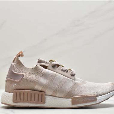 Adidas NMD RUNNER PK 爆米花超彈中底 針織網面休閑運動跑鞋