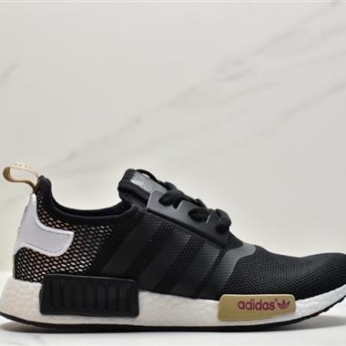 Adidas NMD RUNNER PK 爆米花超彈中底 針織網面休閑運動跑鞋