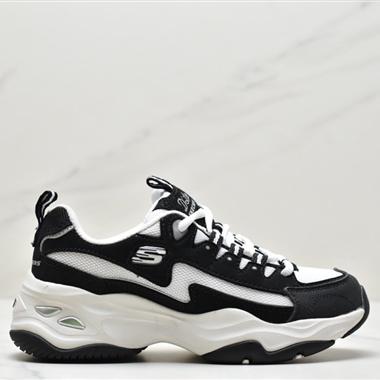 SKECHERS D"lites 1.0精英一代系列舒適熊貓老爹風厚底休閑運動復古慢跑鞋