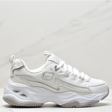 SKECHERS D"lites 1.0精英一代系列舒適熊貓老爹風厚底休閑運動復古慢跑鞋
