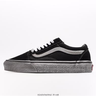 Vans Old Skool 水洗做舊黑白經典復古街頭低幫休閑帆布板鞋
