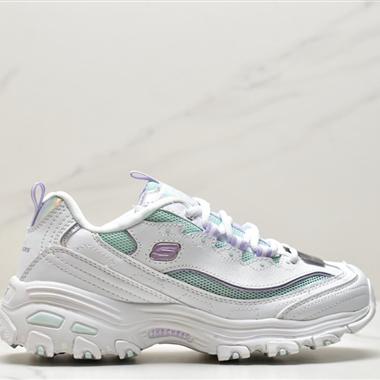 Skechers D"lites 1.0精英一代系列舒適熊貓老爹風厚底休閑運動復古慢跑鞋