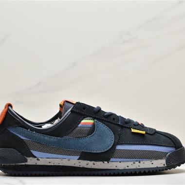 Union LA x Nike Cortez Low"Black"阿甘改良初代低幫復古經典休閑運動慢跑鞋