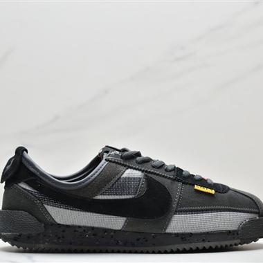 Union LA x Nike Cortez Low"Black"阿甘改良初代低幫復古經典休閑運動慢跑鞋