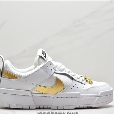 Nike Wmns Dunk Low Disrupt"Olive Green/White"輕量扣籃破壞系列全新解構風低幫休閑運動滑板板鞋