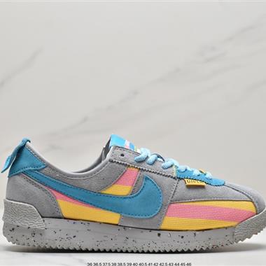 Union LA x Nike Cortez Low"Black"阿甘改良初代低幫復古經典休閑運動慢跑鞋