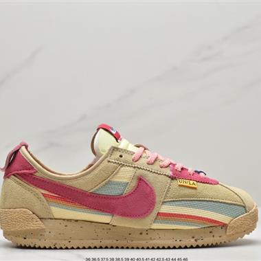 Union LA x Nike Cortez Low"Black"阿甘改良初代低幫復古經典休閑運動慢跑鞋