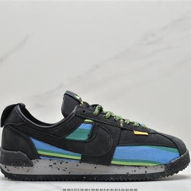Union LA x Nike Cortez Low"Black"阿甘改良初代低幫復古經典休閑運動慢跑鞋