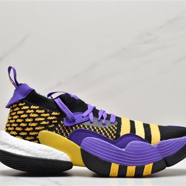 Adidas Trae Young 1"Ice Trae"特雷·楊1代系列低幫緩震防滑透氣運動文化籃球鞋 