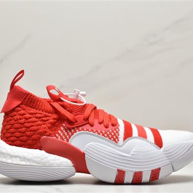 Adidas Trae Young 1"Ice Trae"特雷·楊1代系列低幫緩震防滑透氣運動文化籃球鞋 