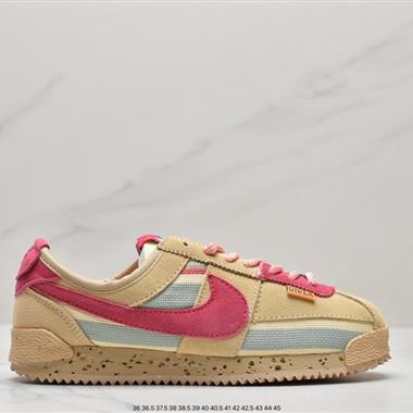 Union LA x Nike Cortez Low"Black"阿甘改良初代低幫復古經典休閑運動慢跑鞋