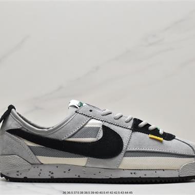 Union LA x Nike Cortez Low"Black"阿甘改良初代低幫復古經典休閑運動慢跑鞋