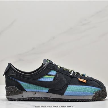Union LA x Nike Cortez Low"Black"阿甘改良初代低幫復古經典休閑運動慢跑鞋