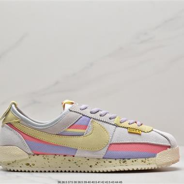 Union LA x Nike Cortez Low"Black"阿甘改良初代低幫復古經典休閑運動慢跑鞋
