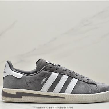 Adidas 三葉草CAMPUS INV X NBHD 蛇紋翻毛皮低幫復古運動休閑板鞋