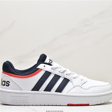Adidas HOOPS 3.0MID 復古系帶百搭休閑運動板鞋
