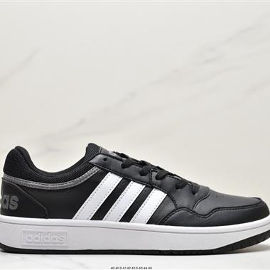 Adidas HOOPS 3.0MID 復古系帶百搭休閑運動板鞋