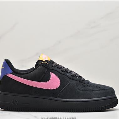 NIKE Air Force 1 '07 黑粉聯名 聯名空軍一號低幫運動休閑板鞋 