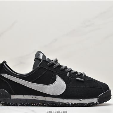 Union LA x Nike Cortez Low"Black"阿甘改良初代低幫復古經典休閑運動慢跑鞋