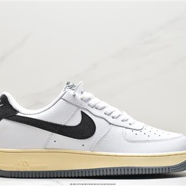 Nike Wmns Air Force 1 '07"White/Bright Citron"空軍低幫經典百搭休閑運動板鞋