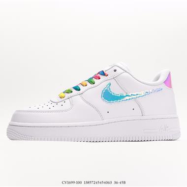 Nike Wmns Air Force 1 '07Iridescent Pixel空軍一號經典低幫百搭休閑運動板鞋