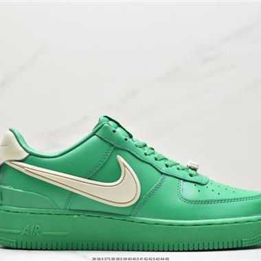 AMBUSH x Nike Air Force 1 Low"Blue/Yellow"空軍一號寬底版系列低幫百搭休閑運動板鞋
