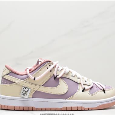 Nike SB Dunk Low"Milk White/Pink/Smile"扣籃系列低幫休閑運動滑板板鞋 