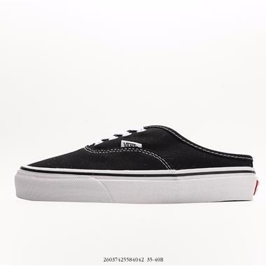 Vans Og Classic Slip-On 帆布硫化懶人一腳蹬低幫滑板鞋 