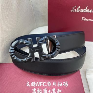 Ferragamo   2023新款時尚皮帶   3.4CM