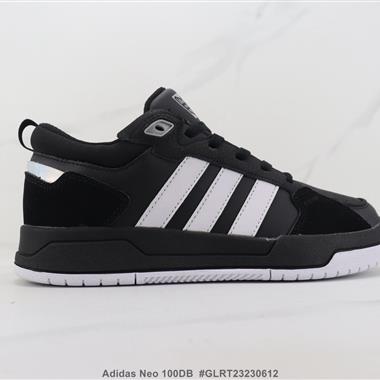 Adidas Neo 100DB 三葉草低幫休閑板鞋
