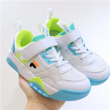 FILA 馬卡龍網面童鞋