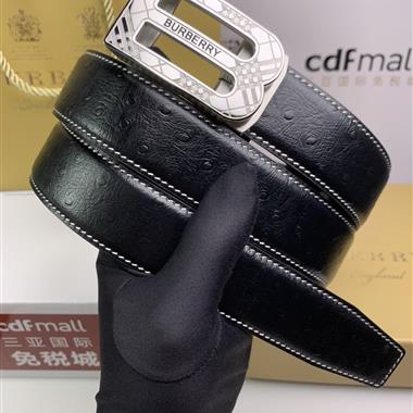 BURBERRY   2023新款時尚皮帶  3.4CM