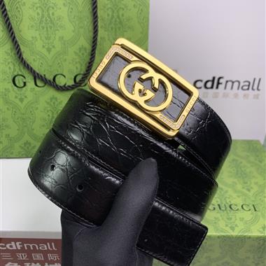 GUCCI   2023新款時尚皮帶  3.8CM