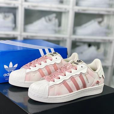 Adidas 三葉草 Originals Superstar"White/Black/Gold"貝殼頭經典百搭休閑運動板鞋